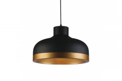 Decor Goldi musta kultainen moderni riippuvalaisin halkaisija 42 cm 4113
