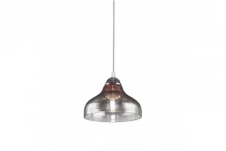Decor Marite klassinen riippuvalaisin mustaksi sävytetty lasi halkaisija 26 cm 7061