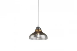 Decor Marite klassinen roikkuva lamppu musta kulta sävytetty lasi halkaisija 26 cm 7085