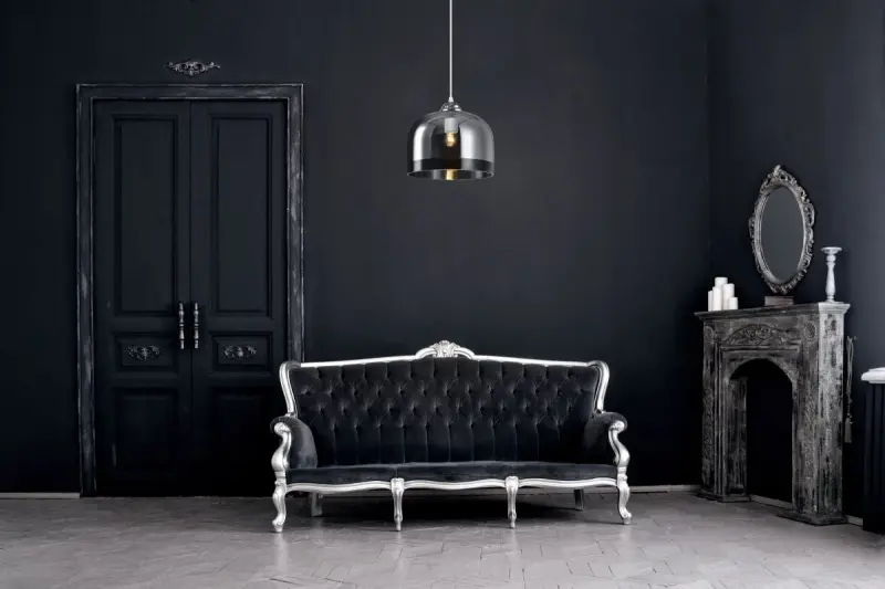 Decor Lati sylinterimäinen musta riippuvalaisin lasia halkaisija 23,5 cm 7122