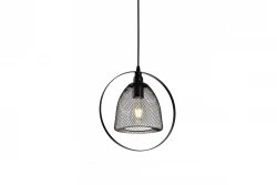 Decor Xalis riippuvalaisin mustalla lankavarjostimella ja metallireunalla halkaisija 18,5 cm 7320