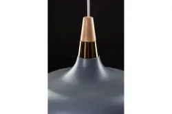 Decor Skandi moderne grijze hanglamp met een diameter van 35 cm, model 7368