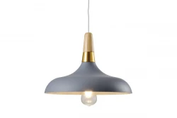 Decor Skandi moderne grijze hanglamp met een diameter van 35 cm, model 7368