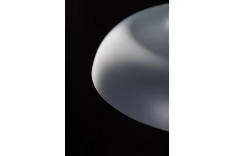 Decor Skandi moderne grijze hanglamp met een diameter van 35 cm, model 7368