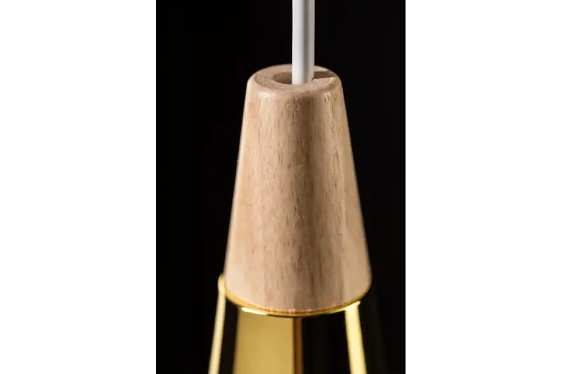 Decor Skandi moderne grijze hanglamp met een diameter van 35 cm, model 7368