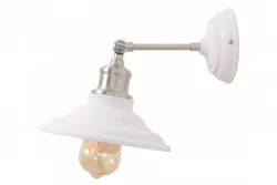 Decor Loret säädettävä valkoinen seinävalaisin 20 cm halkaisija 7871