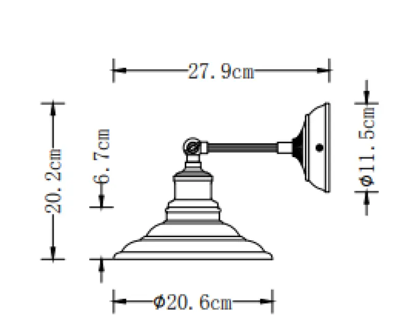 Decor Loret adjustable wall lamp white, 20 cm diameter 7871