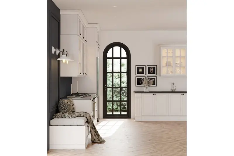 Decor Loret adjustable wall lamp with switch, white, 20 cm diameter 8267