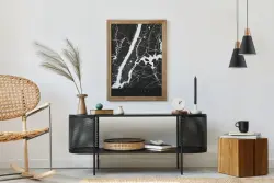 Decor Gianni tyylikäs musta kuparinen riippuvalaisin, halkaisija 22 cm, 9974