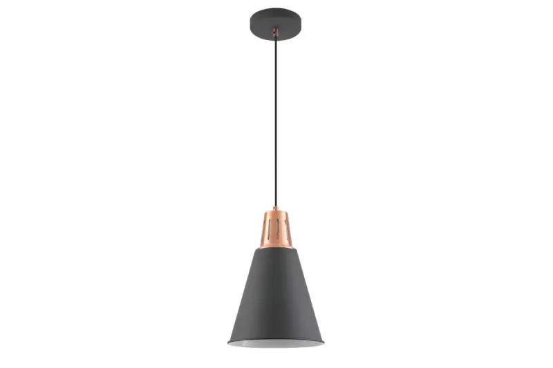 Decor Gianni stylish black copper pendant lamp 22 cm diameter 9974