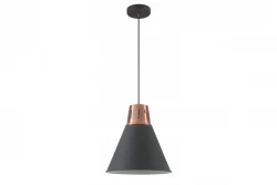 Decor Gianni tyylikäs musta kuparinen riippuvalaisin, halkaisija 32 cm, 8105