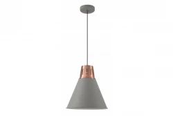 Decor Gianni tyylikäs harmaa kuparinen riippuvalaisin, halkaisija 32 cm, 8167