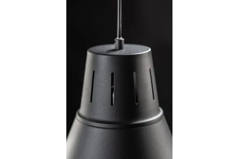 Decor Gianni stylish all-black pendant lamp 32 cm diameter 8136