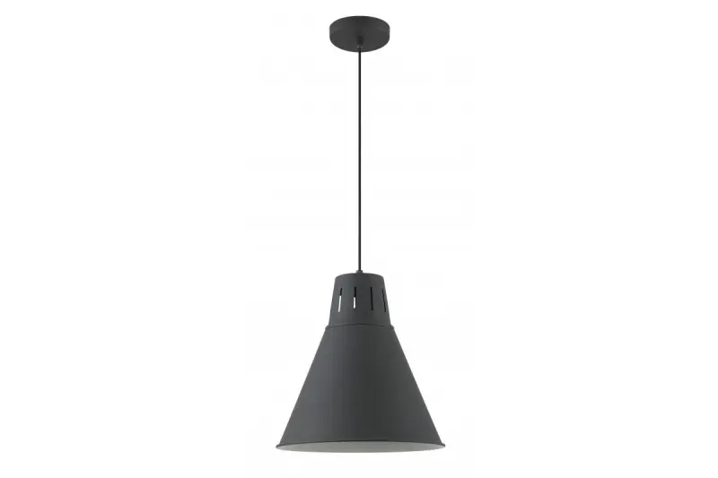 Decor Gianni stylish all-black pendant lamp 32 cm diameter 8136