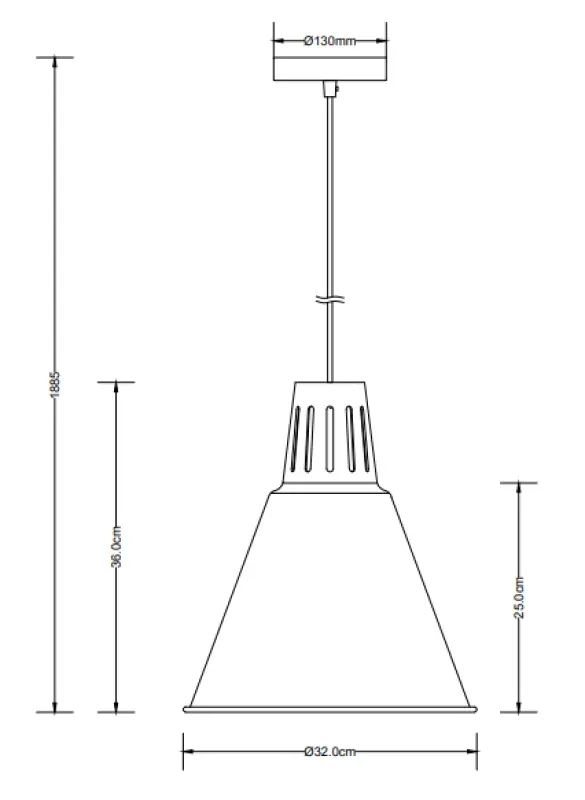 Decor Gianni stylish all-white pendant lamp 32 cm diameter 8112