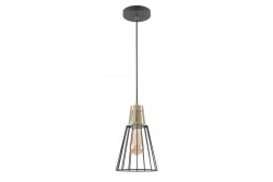 Decor Kaliope trendikäs musta lankariippuvalaisin, halkaisija 18 cm, 8068