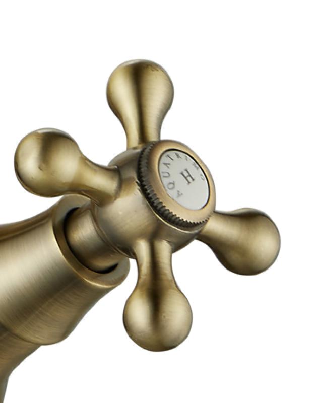 AquaTrimo Windsor classic nostalgic kitchen tap with angled spout, bronze 21WS7531BN