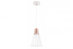 Decor Kaliope tyylikäs valkoinen kuparilankariippuvalaisin, halkaisija 18 cm, 8235