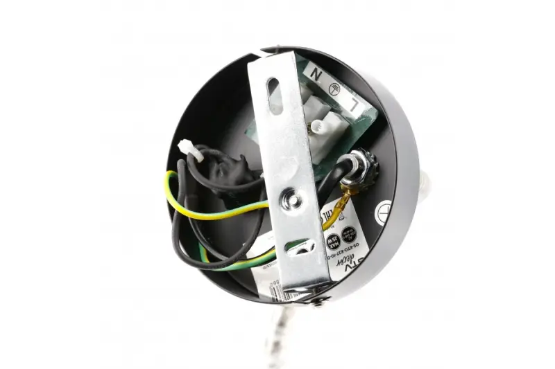 Decor Etore black wall lamp with metal arm 11 cm diameter 1860