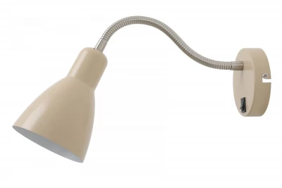 Decor Etore beige seinävalaisin, metallinen varsi, halkaisija 11 cm, 1907