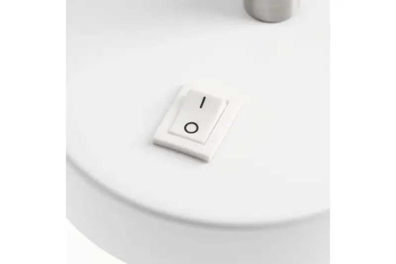 Decor Etore white wall lamp with metal arm 11 cm diameter 1952