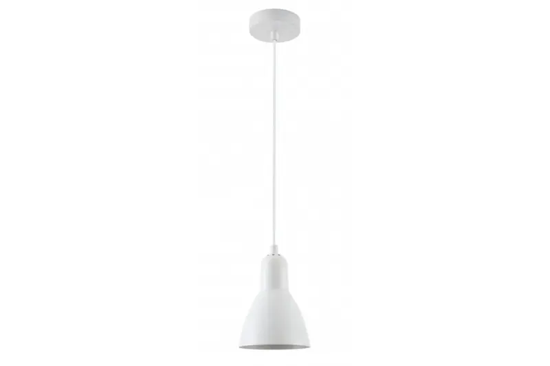 Decor Etore white pendant lamp with black cable 1983