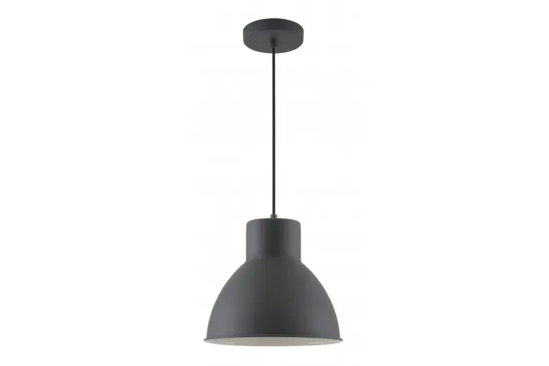 Decor Dante black matt pendant light with white interior diameter 27.5 cm 2119
