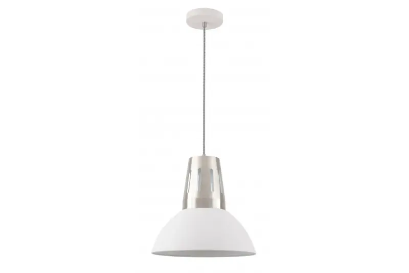 Decor Artemia white pendant lamp with industrial look 34.5 cm diameter 2508