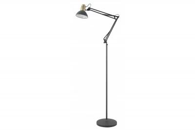 Decor Artemia musta lattiavalaisin, pitkä metallivarsi, halkaisija 16,5 cm 2355