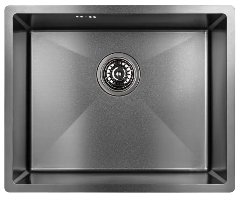 Aquadesign Sinks gun metal RST-allas antrasiitin väri PVD 50x40 alapuolelle, tasoon ja päälle asennettava 1208957702
