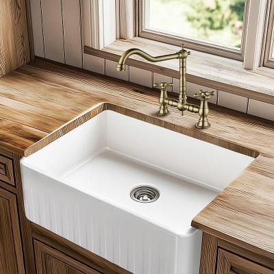 AquaTrimo Windsor 2-reikäinen klassinen keittiön nostalginen silta keittiöhana kulmikkaalla juoksuputkella pronssi 21WS7653BN