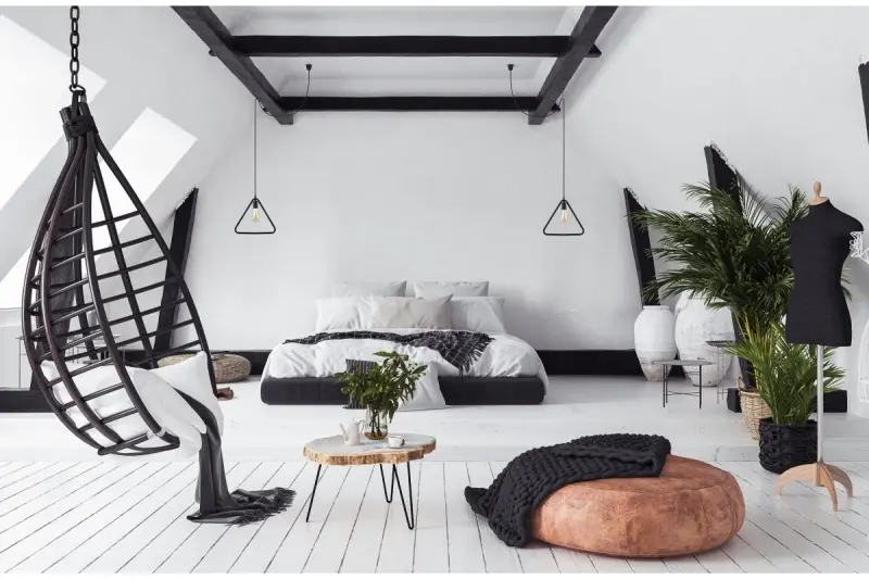 Decor Gija black single triangular pendant lamp 2621