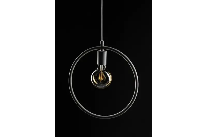 Decor Fija black round single pendant lamp 2805