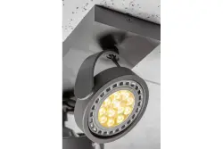 Decor Wally kattovalaisin tai seinävalaisin antrasiitti liikkuvalla päällä 2 valonlähdettä 4304