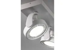 Decoreer Wally plafondlamp of wandlamp wit met beweegbare kop, 2 lichtbronnen 4373.