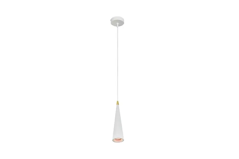 Decor Evi conical white aluminum pendant lamp 4397