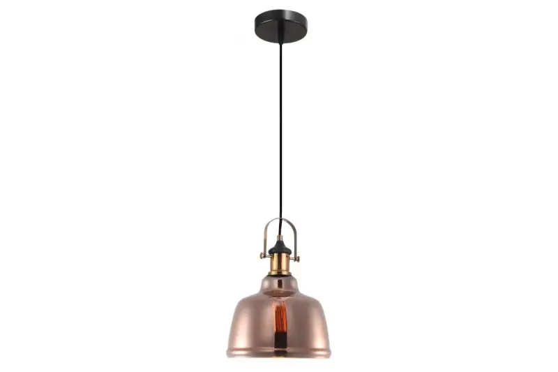 Decor Muscari II pendant lamp in copper color with metallic finish and brass lamp holder 3787