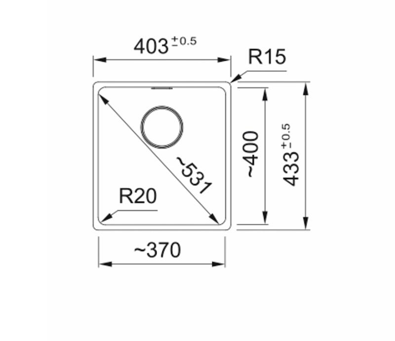 Franke Maris MRG 210-37 Fragranite kiviharmaa tiskiallas tasoon upotettava