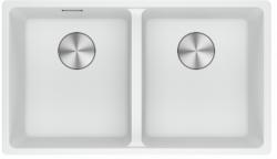 Franke Maris MRG 220-35-35 Fragranite Polar white kaksinkertainen tiskiallas tasoon upotettava