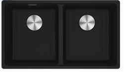 Franke Maris MRG120-35-35 Fragranite Matt black kaksinkertainen upotettava pesuallas