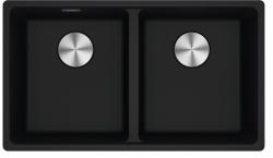 Franke Maris MRG 220-35-35 Fragranite onyx kaksinkertainen tiskiallas tasoon upotettava