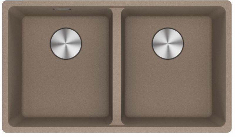 Franke Maris MRG 220-35-35 Fragranite Oyster kaksoisallas tasoasennus