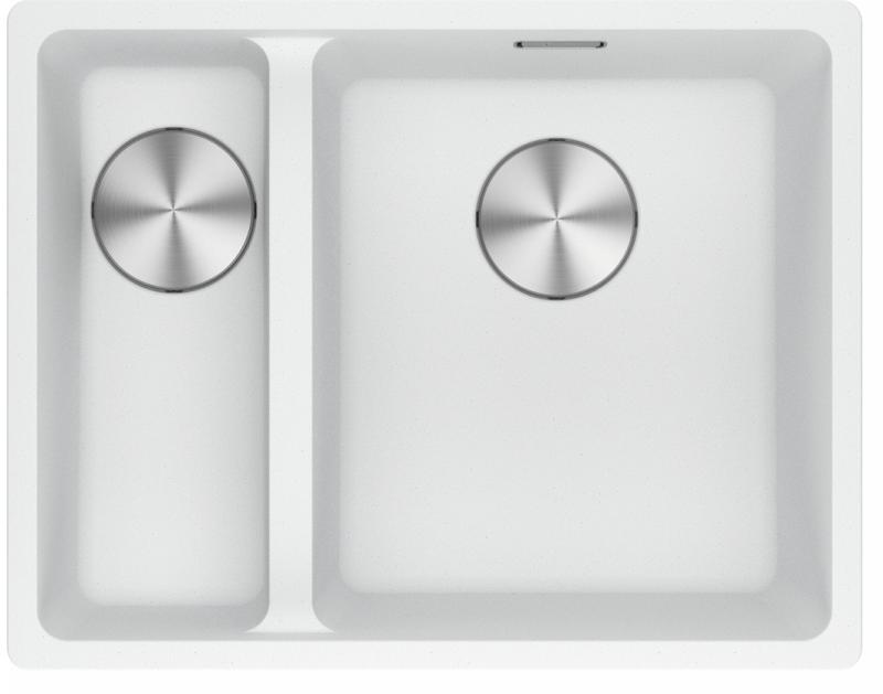 Franke Maris MRG 160-34-15 Fragranite Polar white -allas, oikeanpuoleinen alakaappiin asennettava