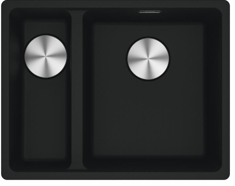 Franke Maris MRG 160-34-15 Fragranite Matt musta pesuallas, allas oikea alaosa