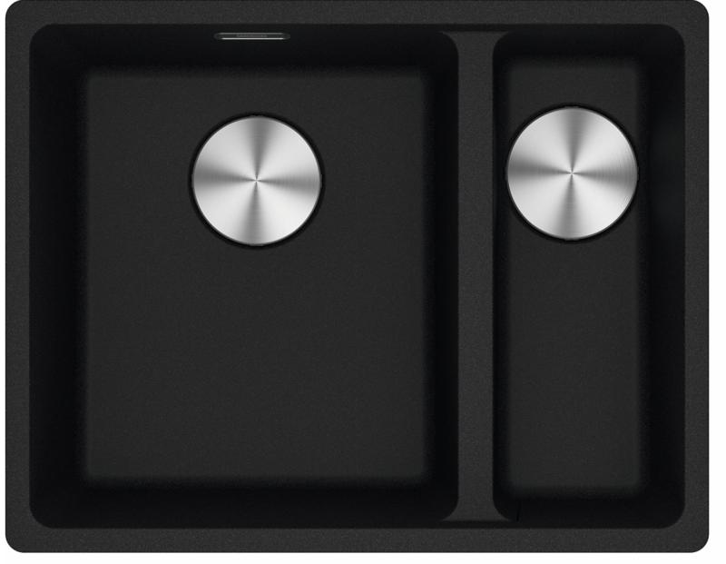 Franke Maris MRG 160-34-15 Fragranite Matt musta tiskiallas Vasen alaosa