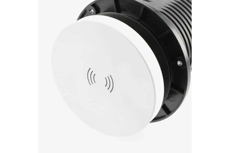 Indux Lift retractable earthed white kitchen socket for worktop with lighting, 2 x USB and wireless charging 1208957838