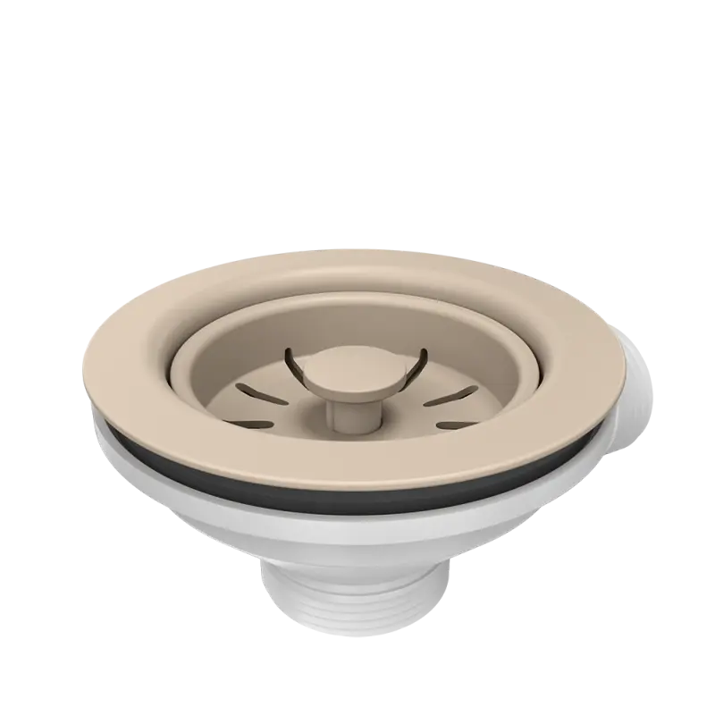 Quadri drain set sink with 1-bowl siphon color river sand 1208957901