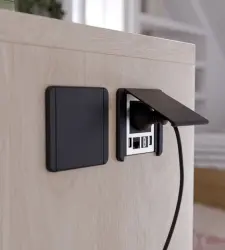 Indux Flip matta musta maadoitettu uppoasennettava pistorasia, jossa 2xUSB A, 1xRJ45 ja 1 HDMI liitäntä 1208957917