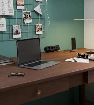 Indux Desk-työpöytä tai -pöytä matta musta maadoitettu pistorasia (2x) 1xUSB A:lla, 1xUSB C:llä, 1xRJ45:llä ja 1xHDMI:llä 1208957922