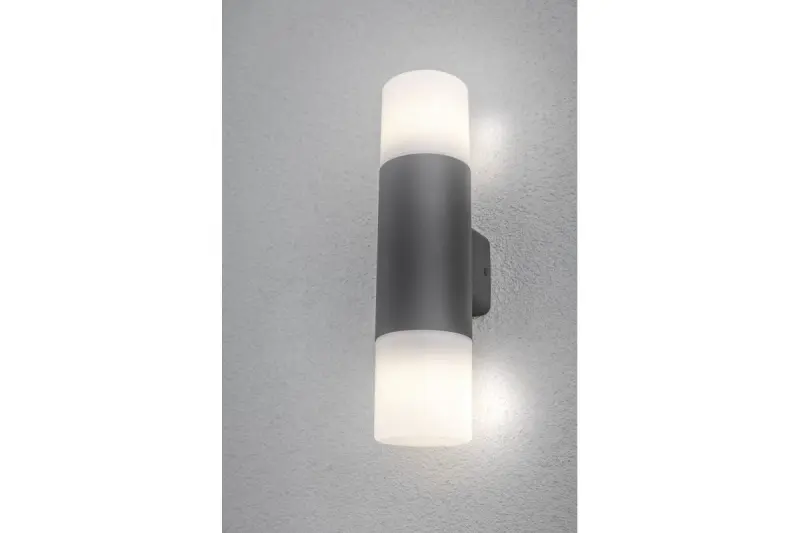 Lighting Corta garden lighting wall lamp anthracite for 2 light sources 1289002